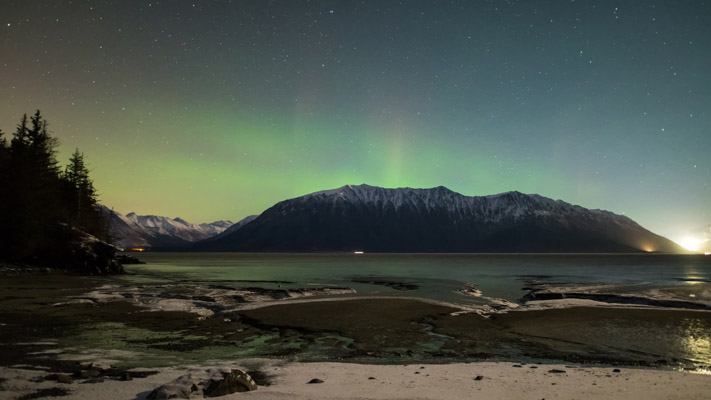 Alaska - Turnagain Arm and the Aurora