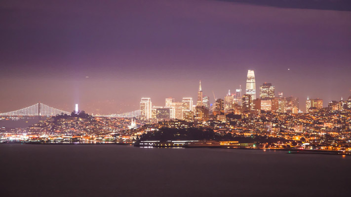 California - San Francisco - Telephoto View