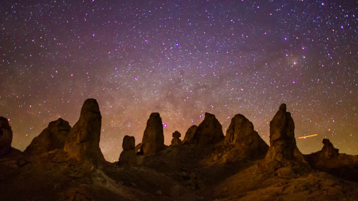 California - Trona Pinnacles and the Milky Way Timelapse