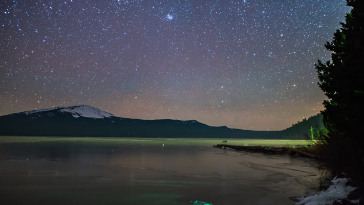 Oregon - Diamond Lake at Night