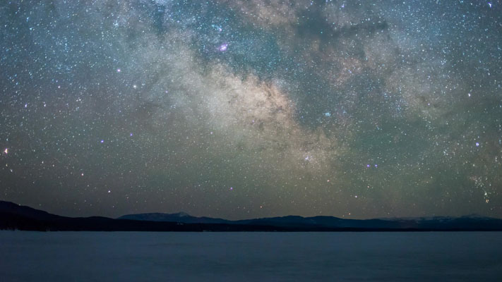 Wyoming - Milky Way Over Jackson Lake