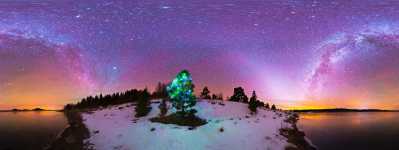Arizona - A Frozen Big Lake - Christmas Tribute - 360