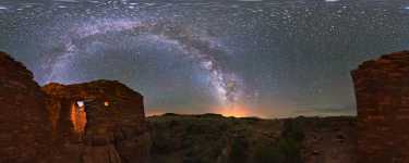 Arizona - Lomaki Pueblo - Wupatki NM - Dark Sky and the Lights of Flagstaff - 360