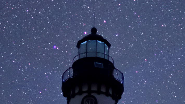 Pictured Rocks - Au Sable Lighthouse and the Stars