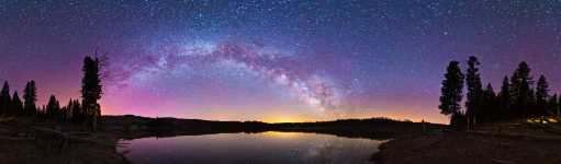 California - Antelope Valley Reservoir and the Lights of Reno - 360