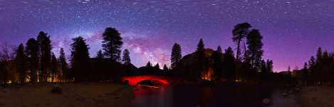 California - Bridge Over the Merced Driver - Yosemite and the Dark Sky - 360