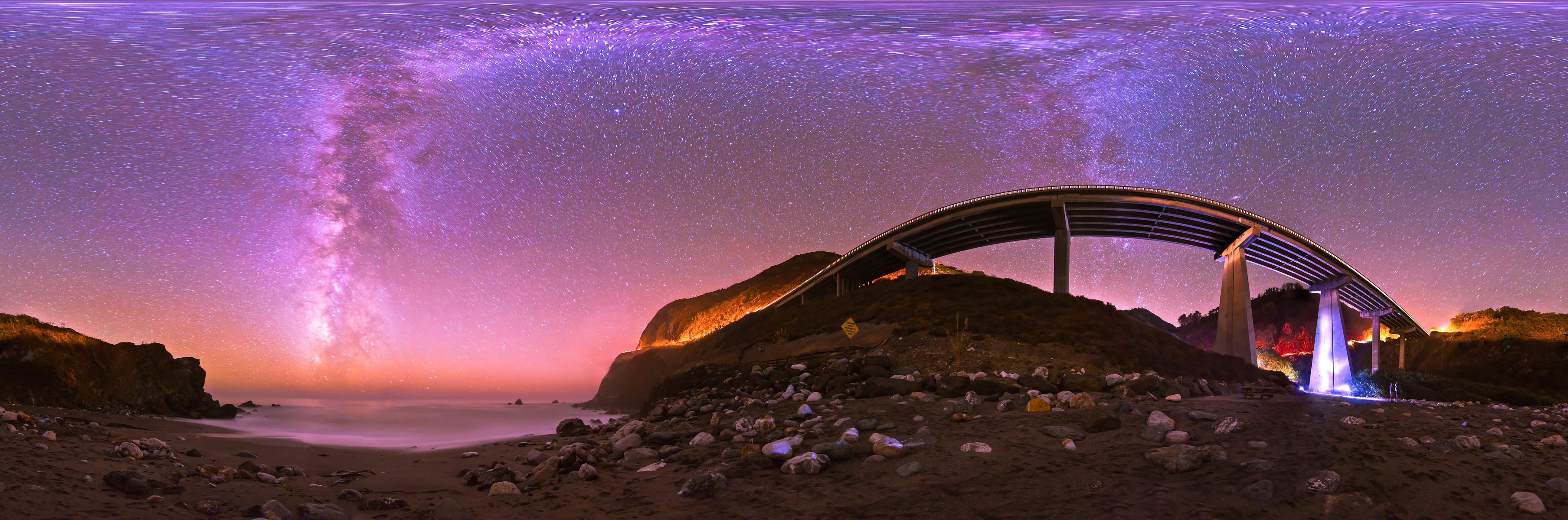 California - Dark Sky at Limekiln Beach - 360