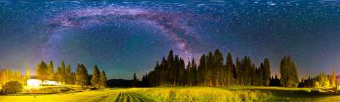 California - The Wawona Hotel and Milky Way - 360