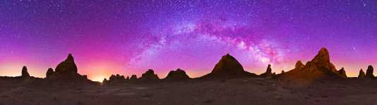 California - Trona Pinnacles Under a Dark Sky - 360