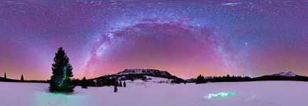 Colorado - A Snowy Christmas at Lizard Head Pass - Dark Sky - 360