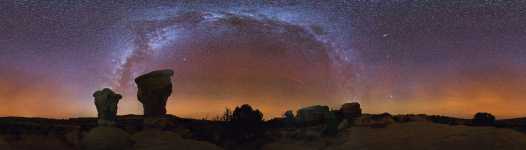 Utah - Grand Staircase - Devils Garden - Milky Way - 360