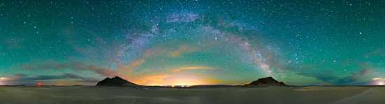 Utah - Great Salt Lake Desert - Milky Way Spanning The Knolls - Knolls OHV Area - 360