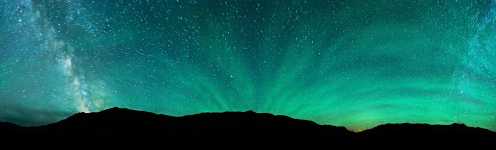 Idaho - Hells Canyon - Milky Way and AR1520 Solar Flare Event