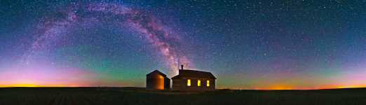 Oregon - Liberty Schoolhouse - and the Milky Way Starscape - 360