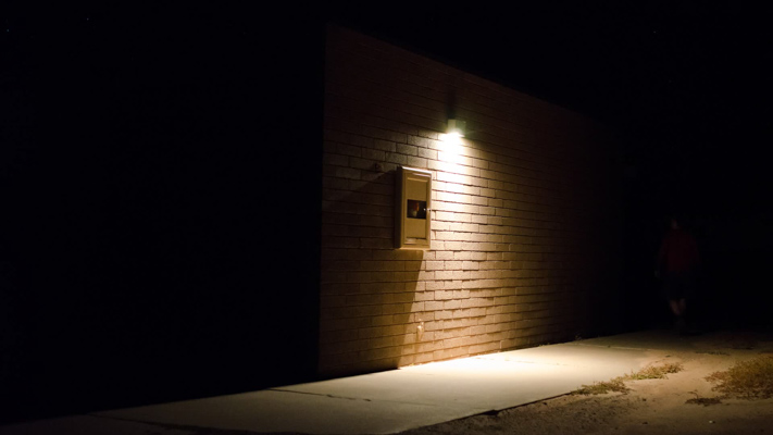 Arizona - Petrified Forest NP - IDA Approved Lighting at Headquarters - Downward Facing Fixtures