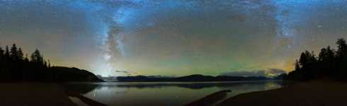 Montana - Glacier NP - Lake McDonald and Stars - 360