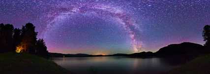 Montana - Noxon Reservoir and Milky Way Starscape - 360