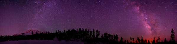 California - Mount Shasta and the Milky Way Galaxy 220 Nightscape