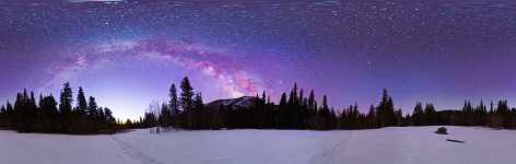 Nevada - Great Basin - A New Day Becoming - Jeff Davis Peak and the Milky Way - 360