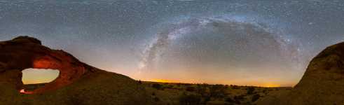 New Mexico - Coyote Arch Under Stars - 360