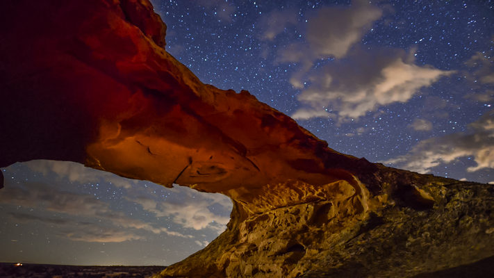 New Mexico - Coyote Arch - Starry Night Timelapse