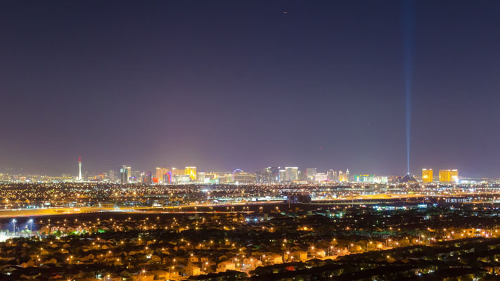 Nevada - Las Vegas - Skyline at Night