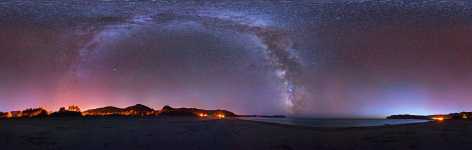 Washington - Olympic - Hobuck Beach and Milky Way 360