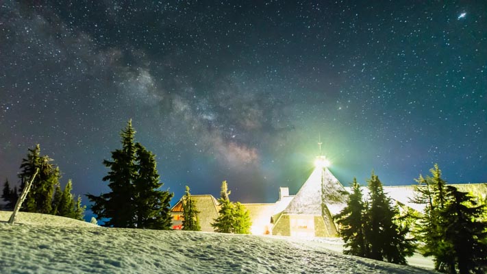 Oregon - Mount Hood - Timberline Lodge at Night