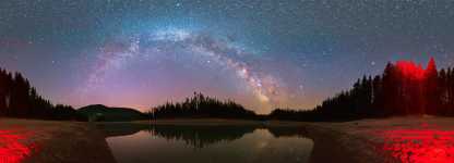 Oregon - Lemolo Lake and the Dark Sky - 360