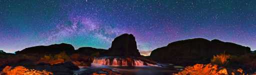 Washington - Palouse River Nightscape - Lyons Ferry State Park - Milky Way - 360