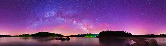 California - Santa Margarita Lake and the Milky Way - San Luis Obispo County - Starscape - 360