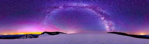 Oregon - South Sister - Summit Starscape - Milky Way and Aurora - 360