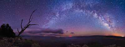 Arizona - The Milky Way Over a Dark Grand Canyon - Shoshone Point - 250