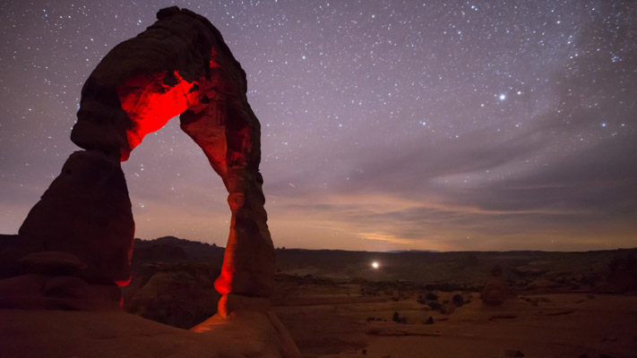Utah - Arches NP - Delicate Under the Stars - Timelapse