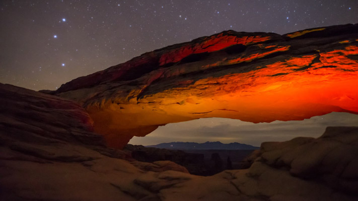 Utah - Canyonlands - Mesa Arch - Night Timelapse