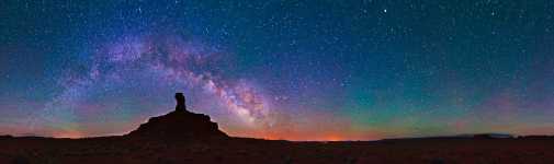 Utah - Valley of the Gods - Rooster Butte and the Milky Way - 360