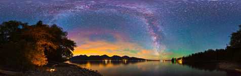 Washington - Lake Quinault at Night - 360