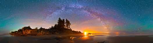 Washington - Washaway Beach - Dark Sky - 360