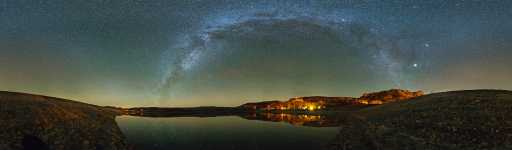 Utah - Wide Hollow Reservoir - And Milky Way - 360