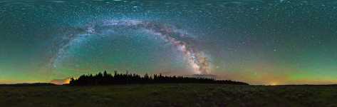 Wyoming - Bighorn National Forest and the Night Sky - 360