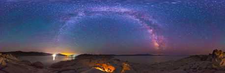 Wyoming - Pathfinder Reservoir and the Night Sky - 360