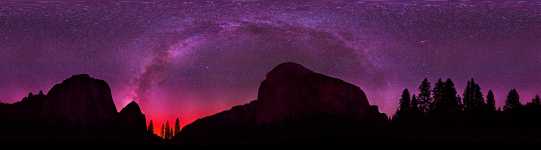 California - Yosemite NP - Milky Way over El Capitan - Starscape 360